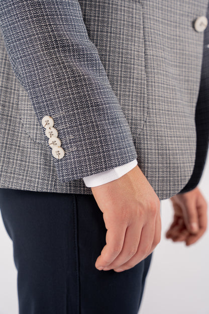 NAVY URBAN GRID BLAZER