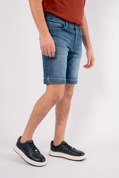 BLUE DENIM SHORT