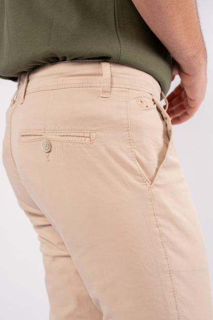 BEIGE RELAXED CHINOS