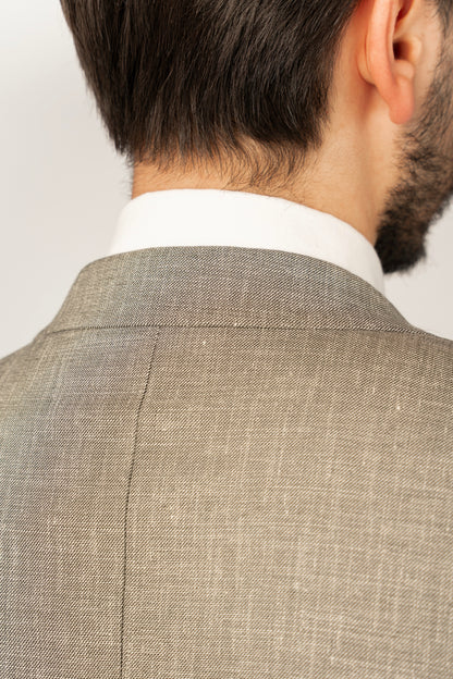 OLIVE SEMI LINEN BLAZER