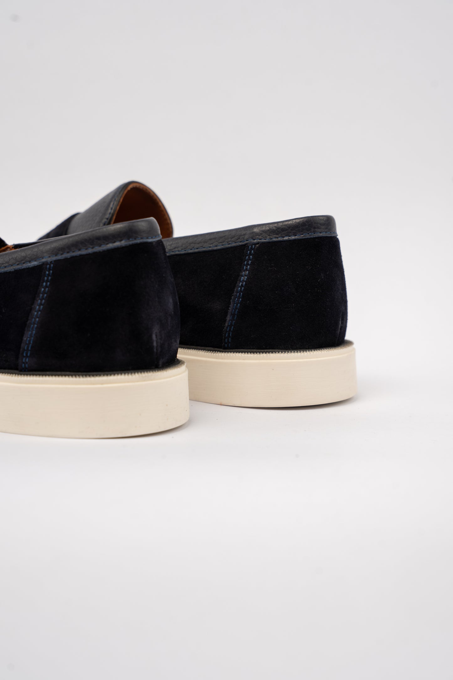 NAVY MIXED PENNY LOAFER