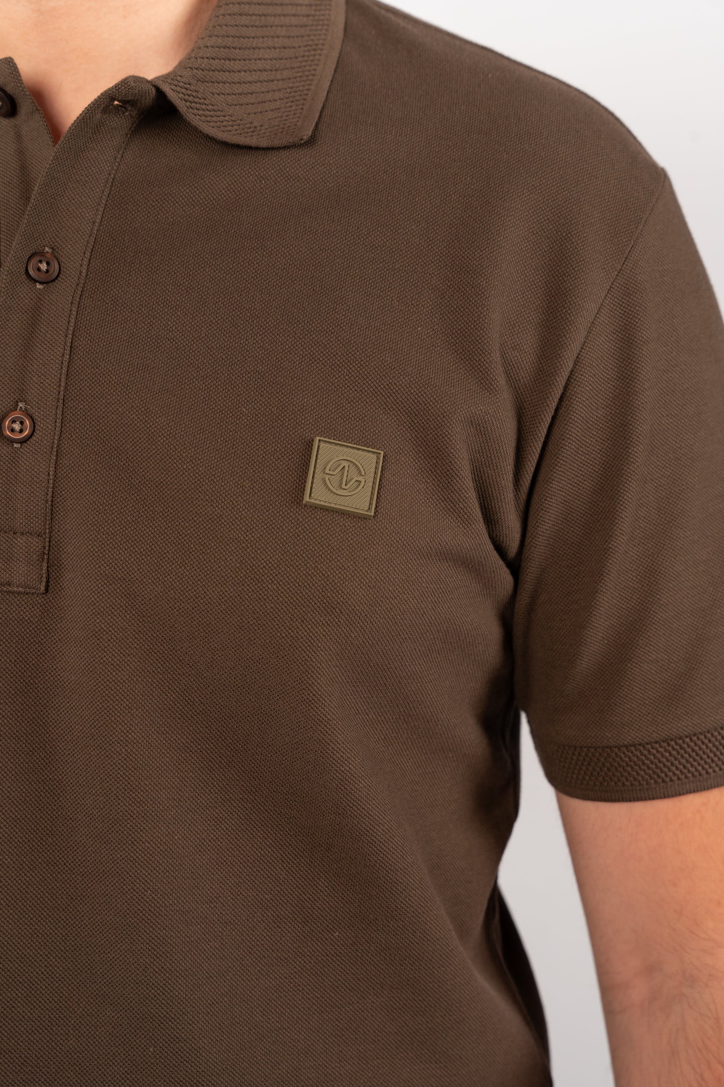 BROWN CASUAL BUTTON POLO