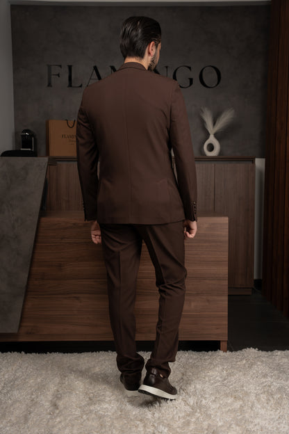 BROWN TRAVEL SUIT