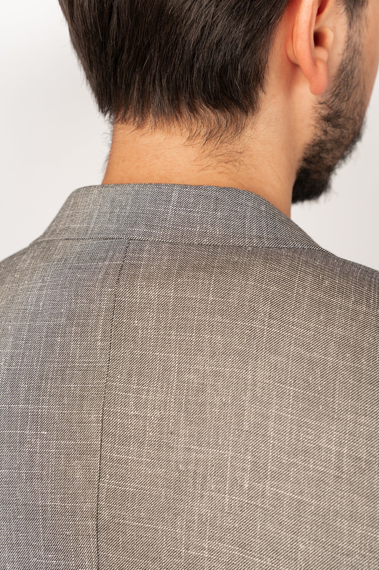 GREY SEMI LINEN BLAZER