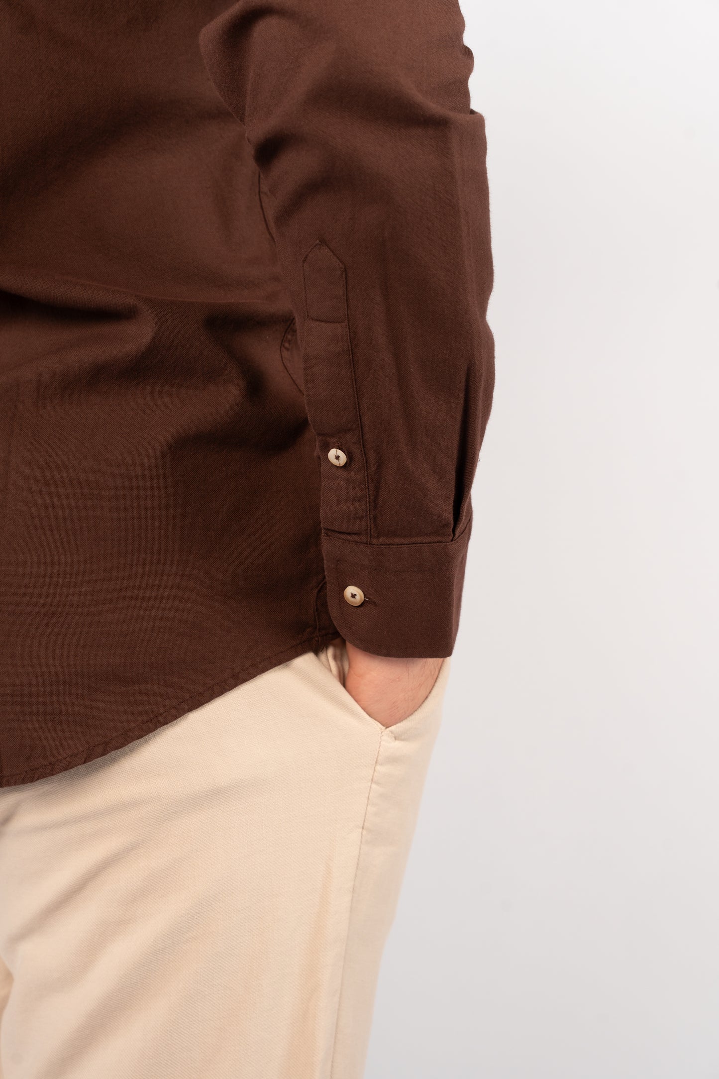 BROWN OXFORD SHIRT
