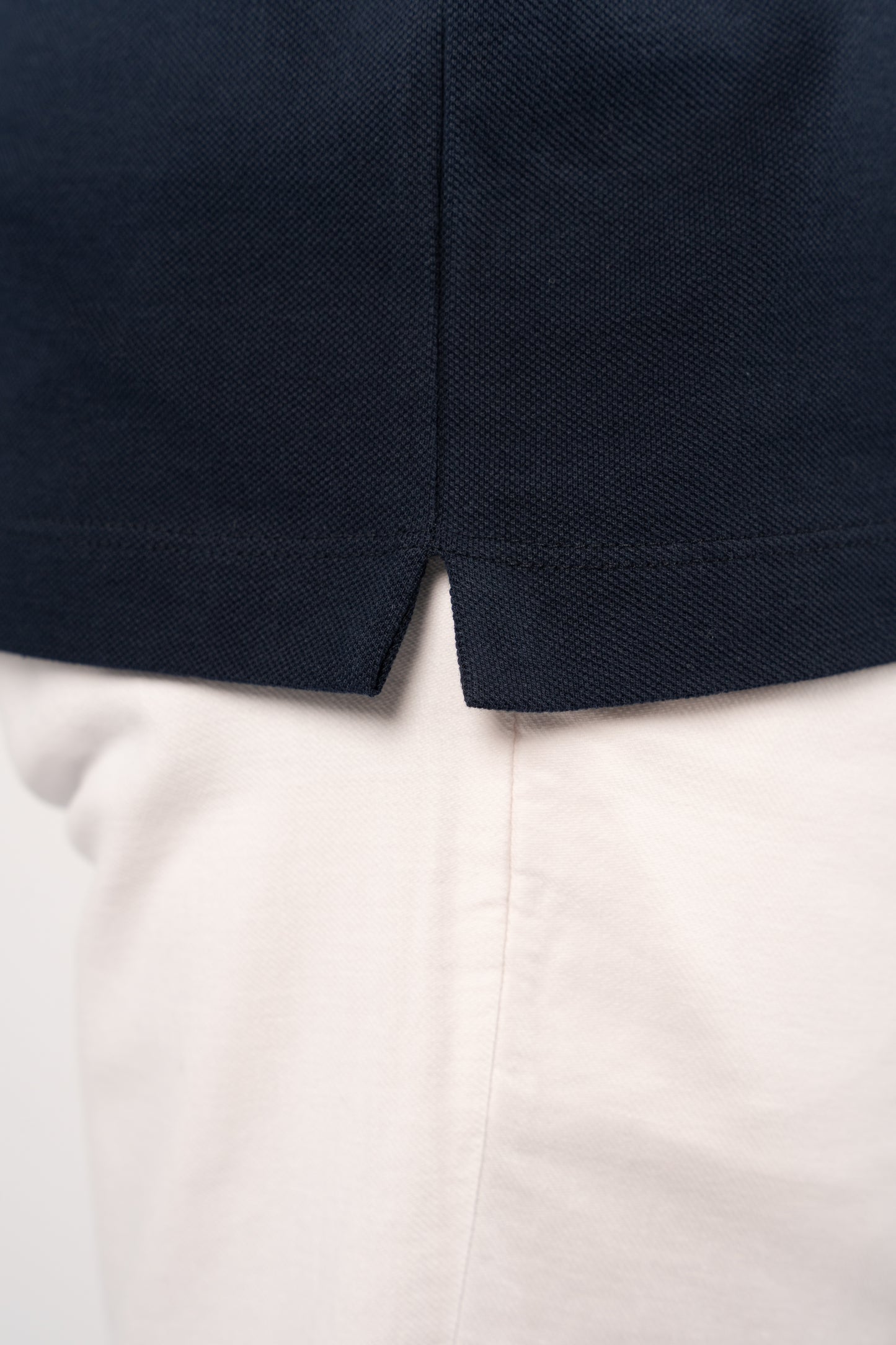 NAVY CASUAL BUTTON POLO