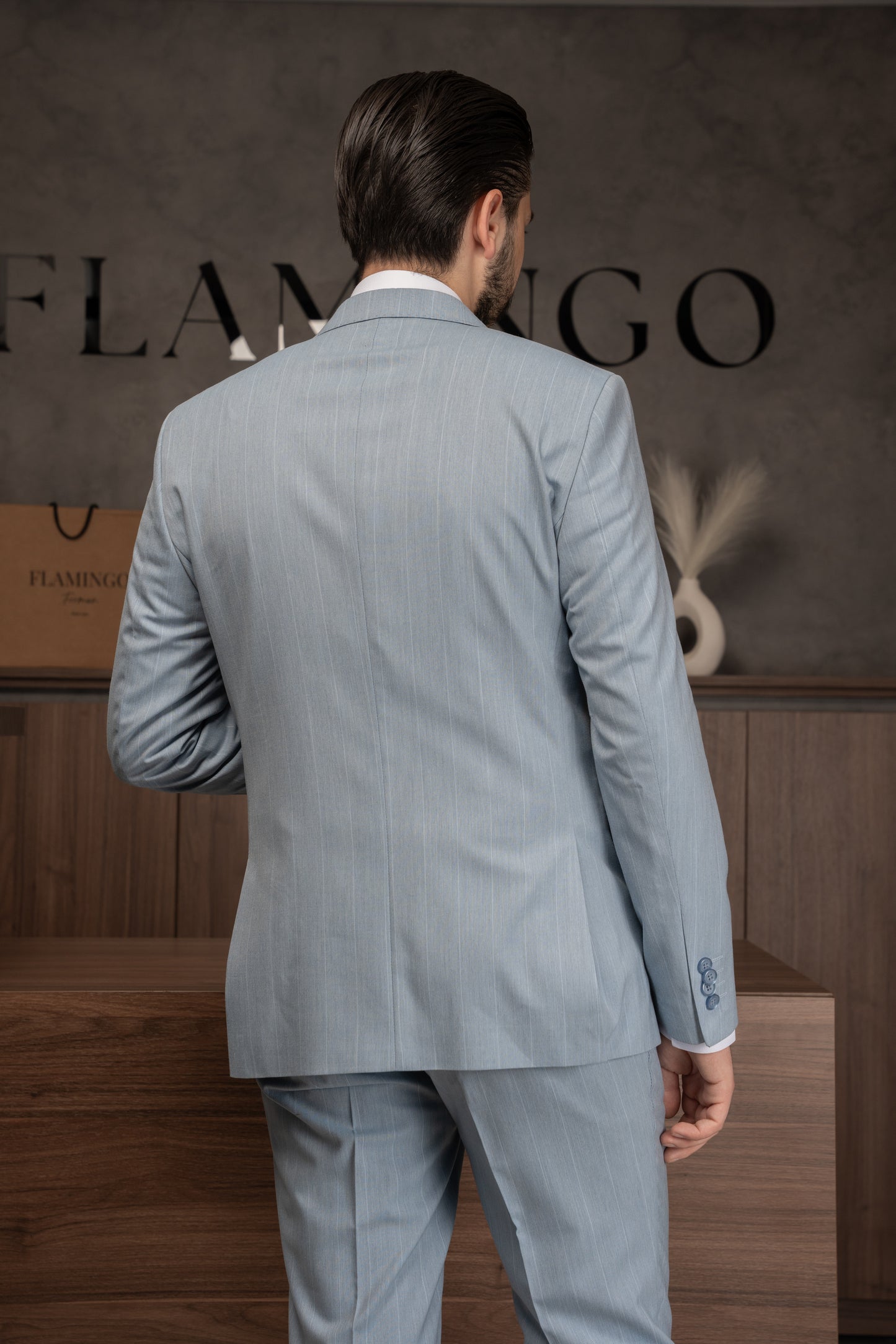 BLUE LINED DOBETTI SUIT