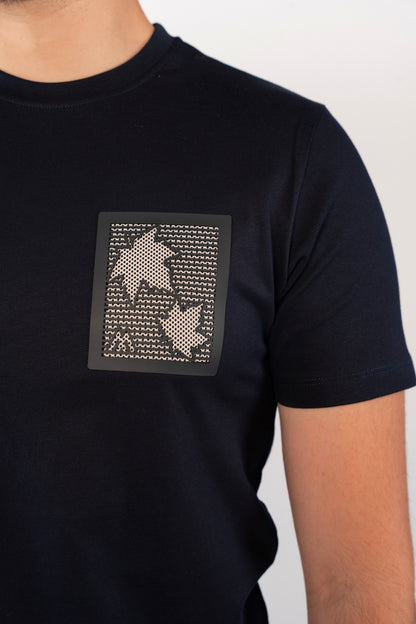 NAVY LEAF TSHIRT