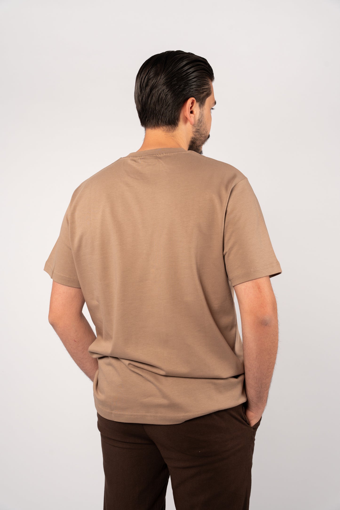 BEIGE DISCOVER THICK RELAXED TSHIRT