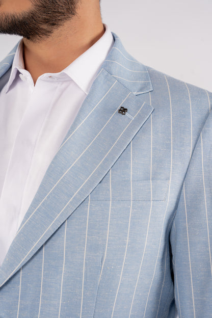 BLUE LINED BLAZER
