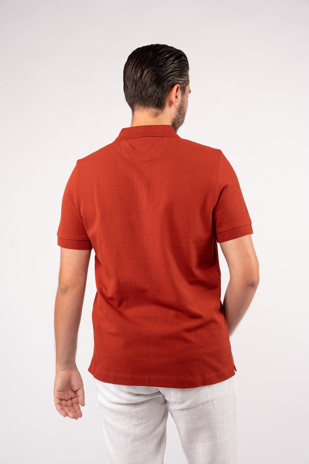 CRANBERRY 100% COTTON BUTTON POLO