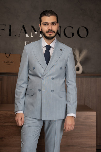 BLUE LINED DOBETTI SUIT