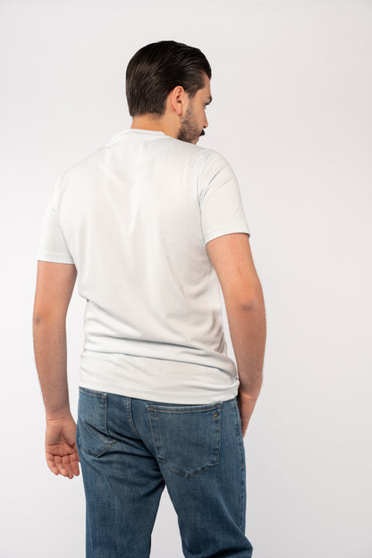 BLUE MERCERIZED TSHIRT