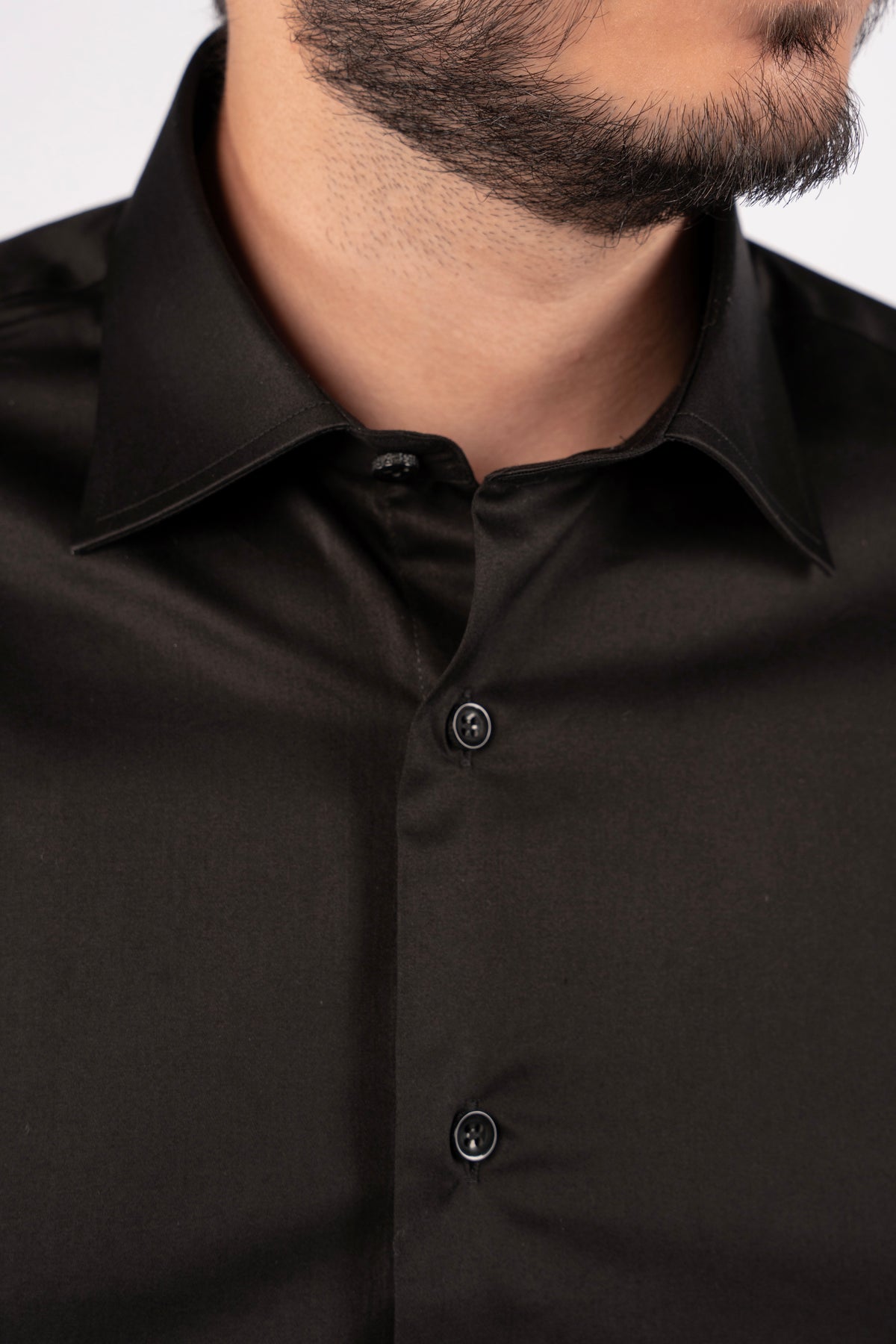 BLACK CLASSIC SHIRT 100% COTTON