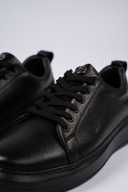 BIG SIZE FULL BLACK SNEAKER