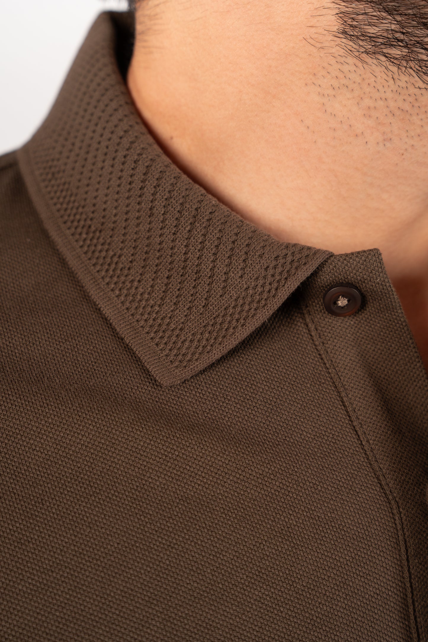 BROWN CASUAL BUTTON POLO