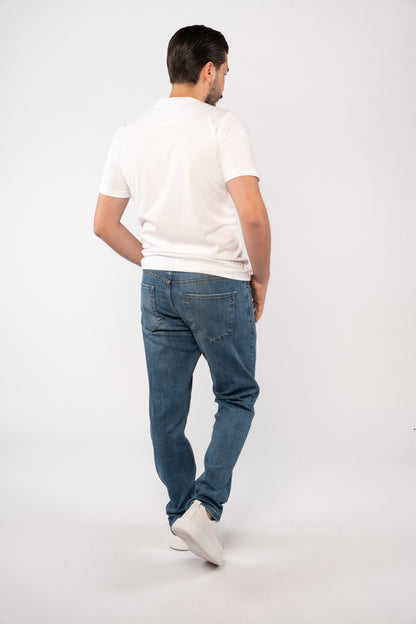 WHITE MERCERIZED TSHIRT