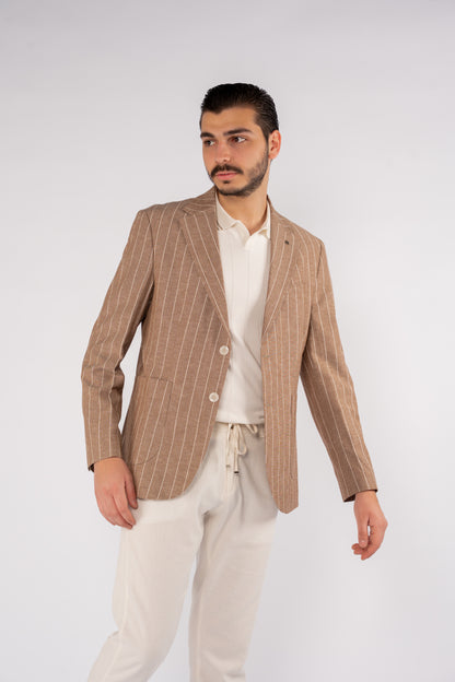 MOCHA LINED BLAZER