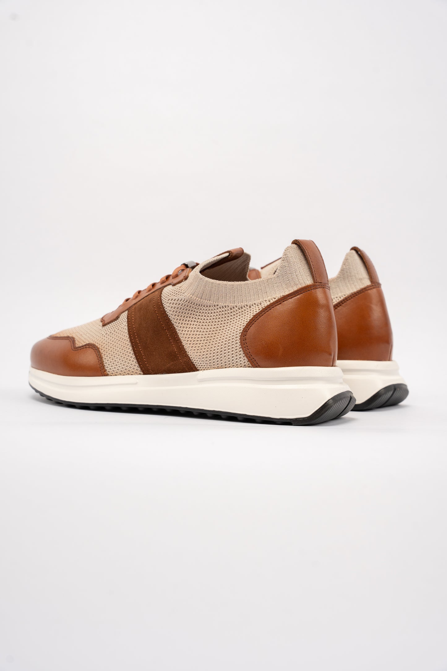 BEIGE HAVANA MIX MATERIAL SNEAKER