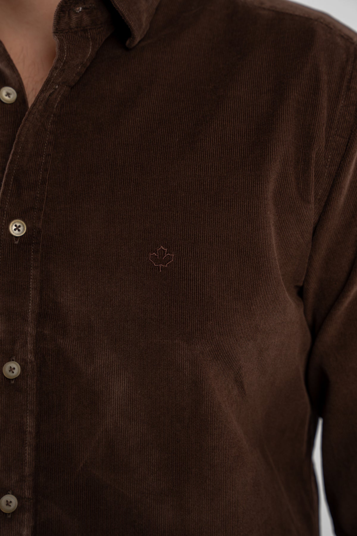 BROWN VELVET SHIRT