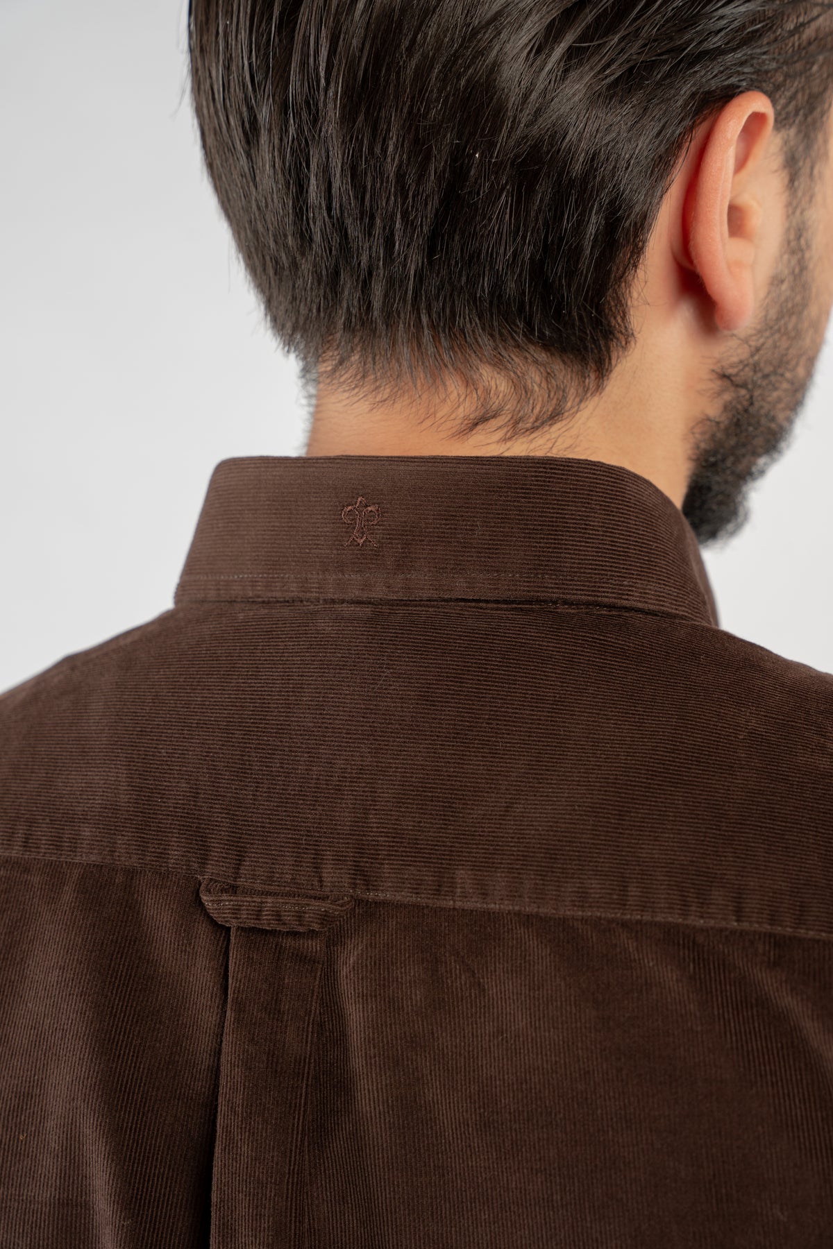 BROWN VELVET SHIRT