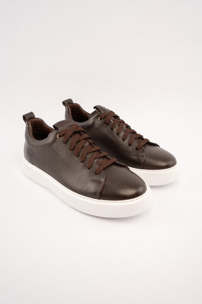 BROWN REFINED SNEAKER