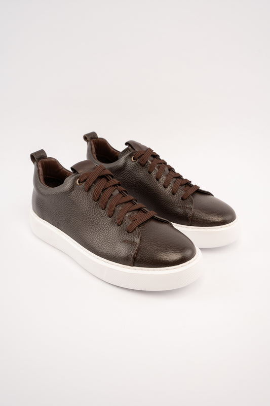 BROWN REFINED SNEAKER
