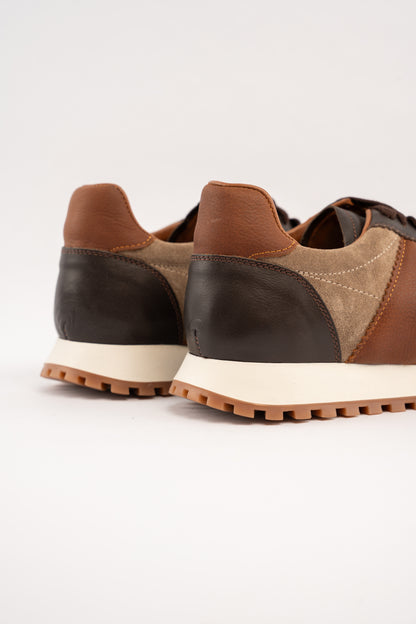 BROWN MIXED COLOR SNEAKER