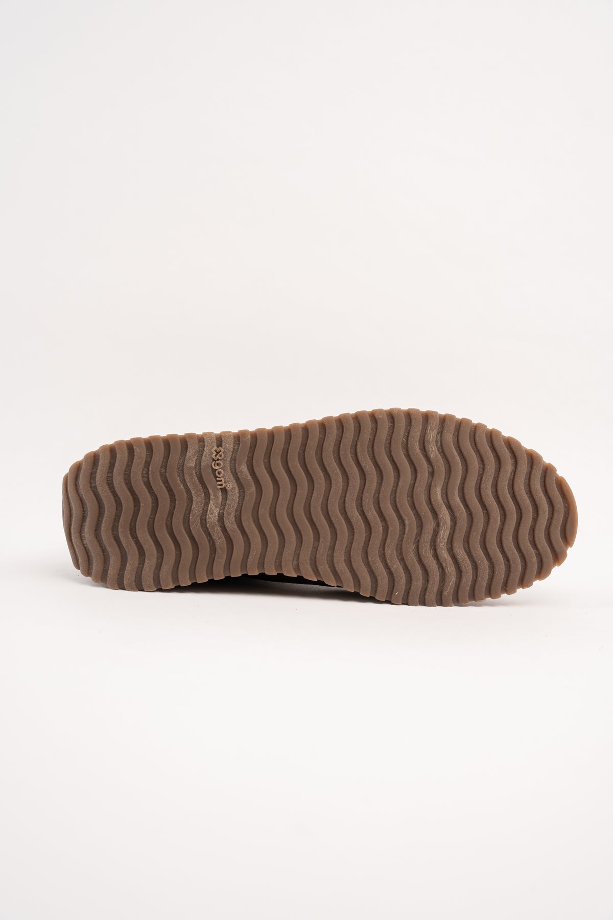 BROWN MILLED NAPPA SUEDE SNEAKER