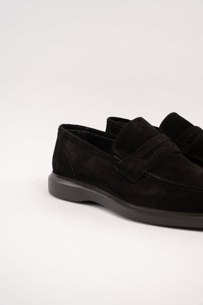 BLACK ELEGANT SUEDE LOAFER