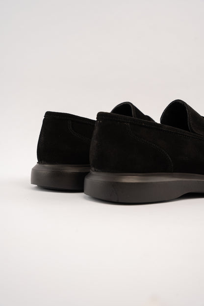 BLACK ELEGANT SUEDE LOAFER