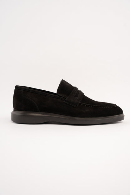 BLACK ELEGANT SUEDE LOAFER
