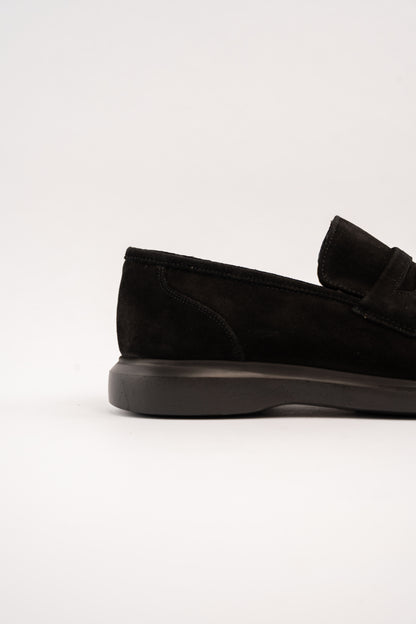 BLACK ELEGANT SUEDE LOAFER