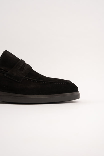 BLACK ELEGANT SUEDE LOAFER