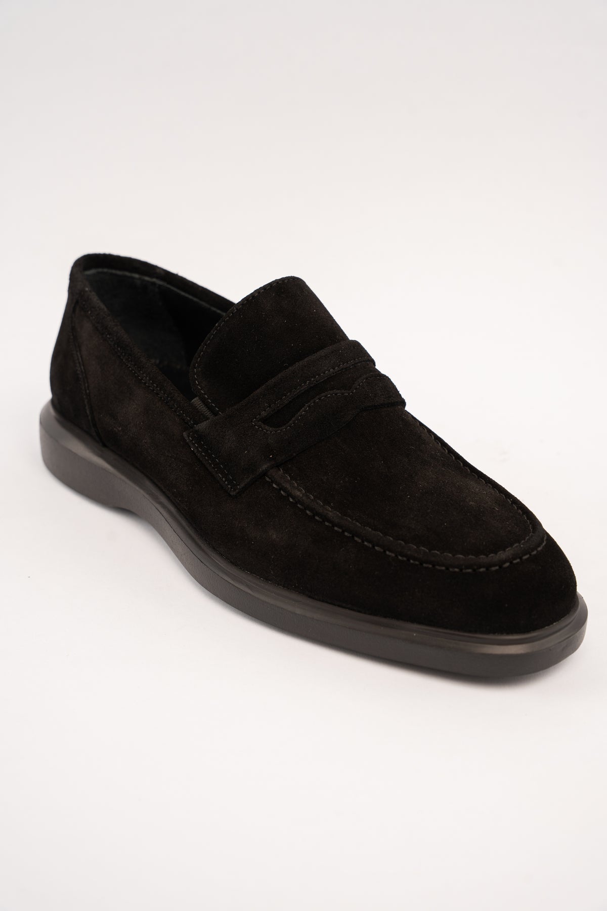 BLACK ELEGANT SUEDE LOAFER