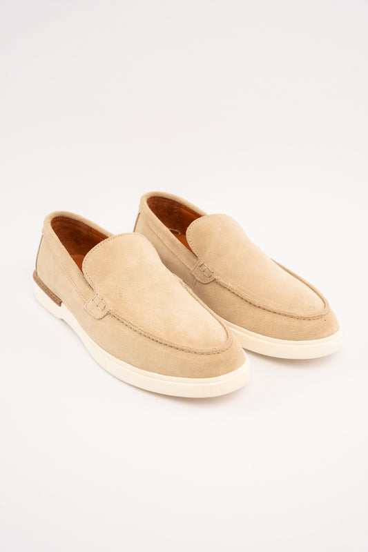 BEIGE HERITAGE SUEDE LOAFER