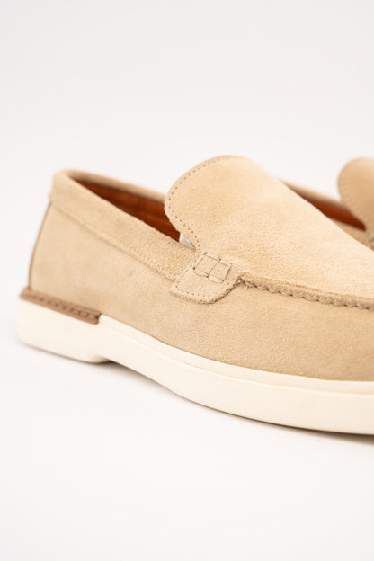 BEIGE HERITAGE SUEDE LOAFER