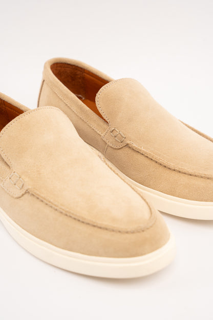 BEIGE HERITAGE SUEDE LOAFER
