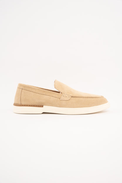 BEIGE HERITAGE SUEDE LOAFER