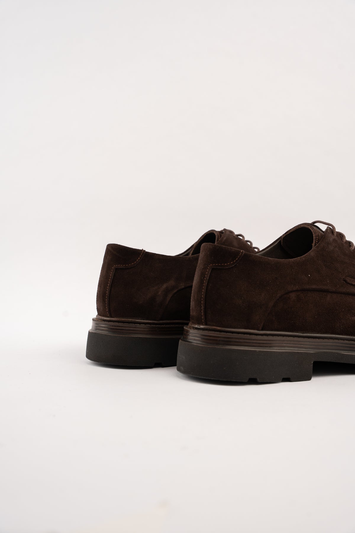 BROWN SUEDE DERBY SHOE