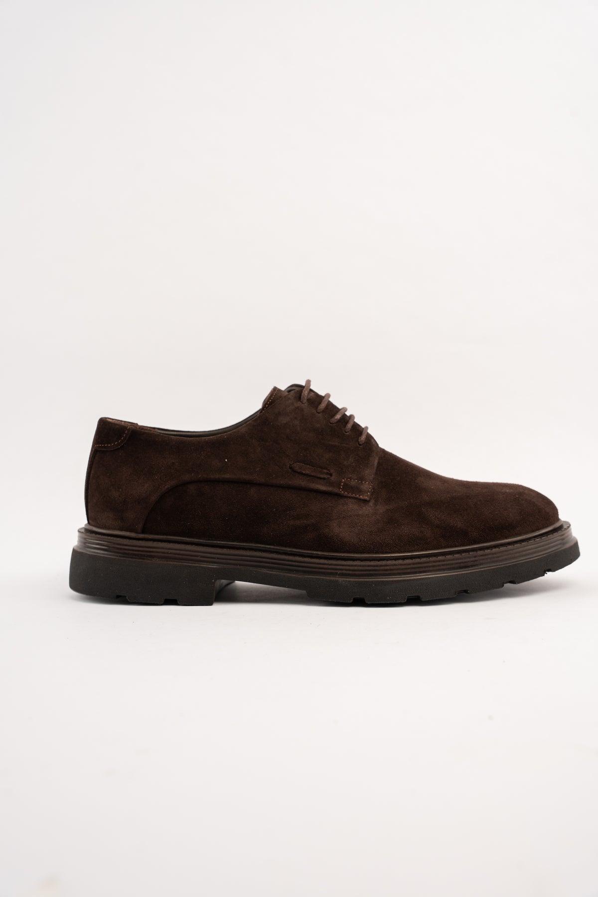 BROWN SUEDE DERBY SHOE