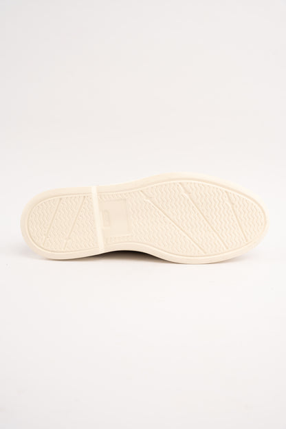BEIGE SUEDE LEATHER MOC TOE SHOE