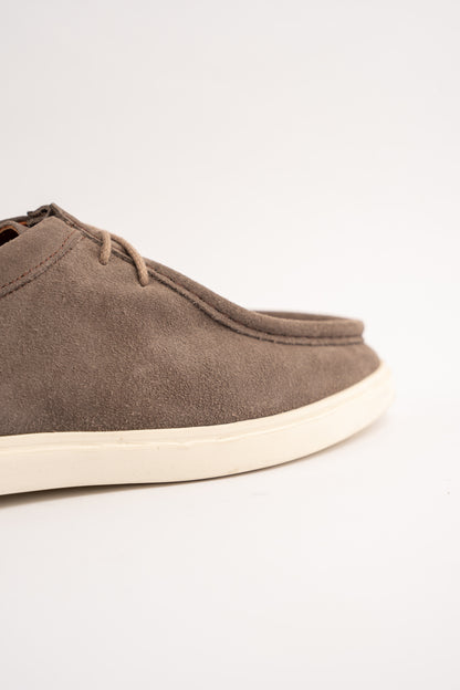 MOCHA SUEDE LEATHER MOC TOE SHOE