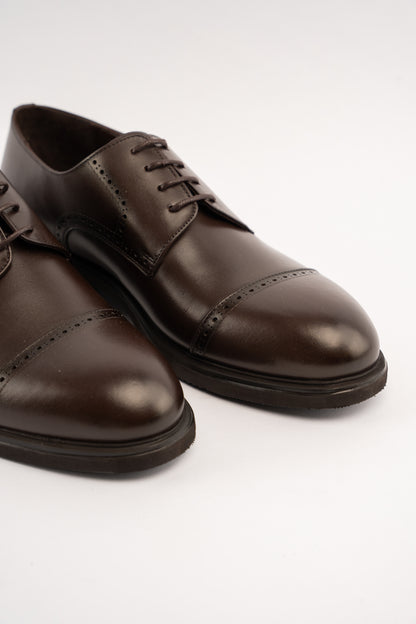 BROWN PREMIUM DERBY SHOE
