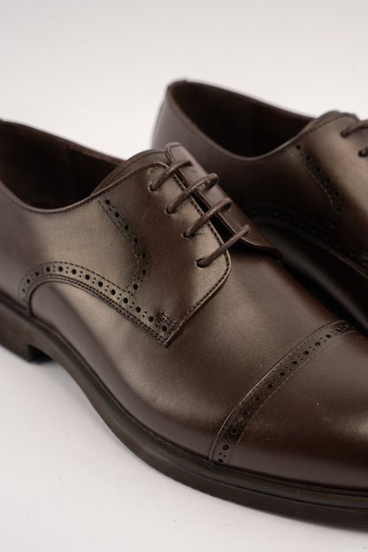 BROWN PREMIUM DERBY SHOE