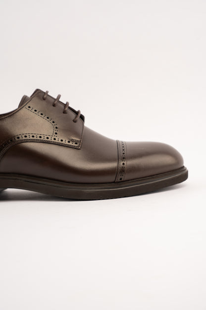 BROWN PREMIUM DERBY SHOE