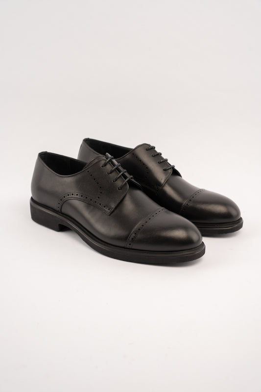 BLACK PREMIUM DERBY SHOE