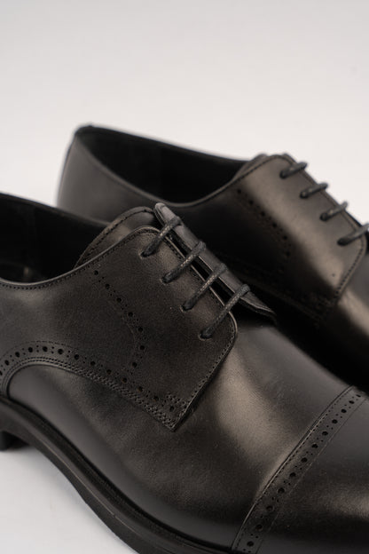 BLACK PREMIUM DERBY SHOE