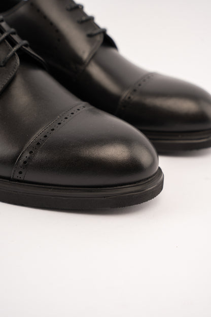 BLACK PREMIUM DERBY SHOE