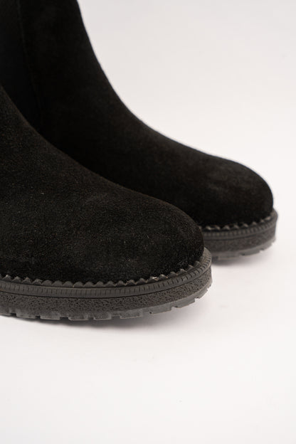 BLACK TIMELESS SUEDE BOOTS
